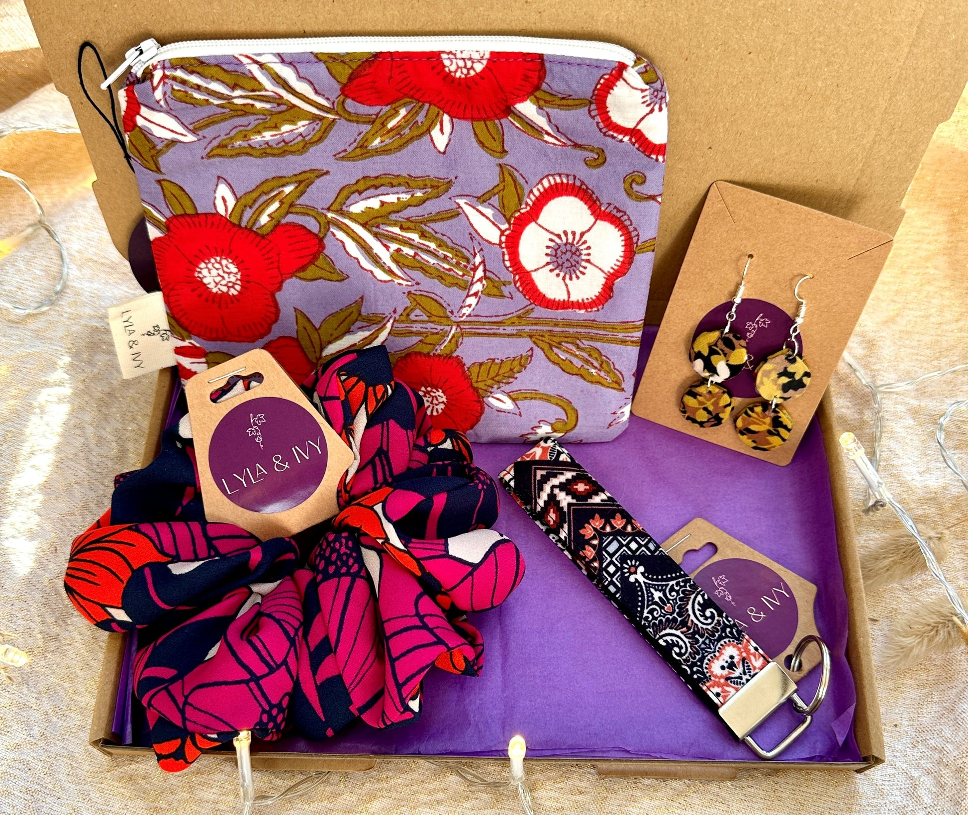 sustainable handmade letterbox gift set for her