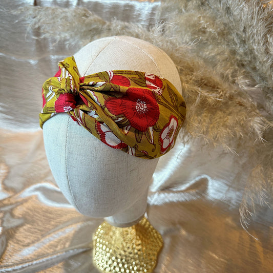 floral twist knot headband