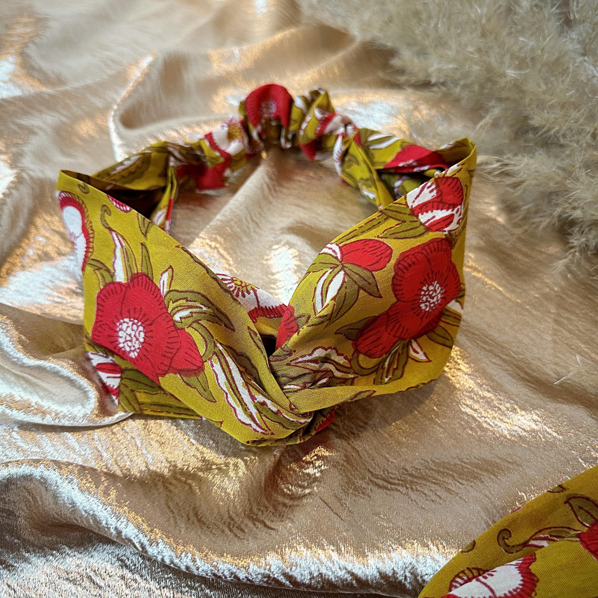 stretchy floral headband